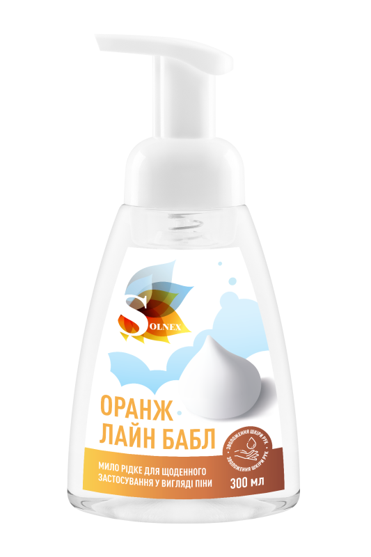 Мило ОРАНЖ ЛАЙН БАБЛ (з піноутворюючою насадкою), 300 ml