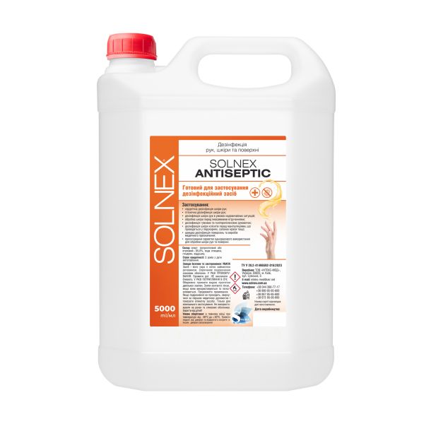Засіб дезінфекційний «SOLNEX ANTISEPTIC», 5л